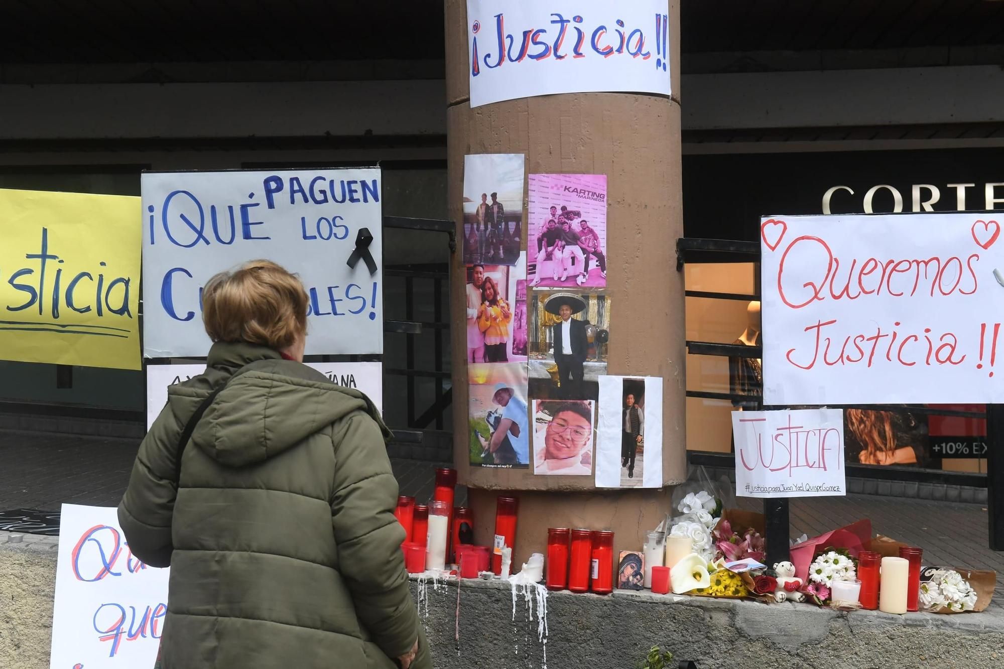 Familiares y amigos de Yoel piden justicia por el joven asesinado en A Coruña