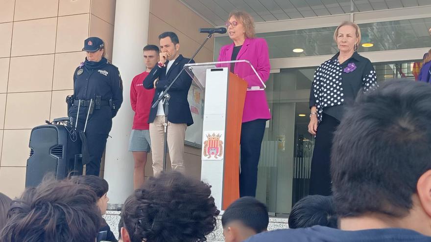 Lectura del manifiesto del 8M en Canet.
