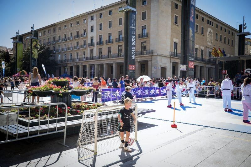 Día del Deporte en la Calle en la Plaza del Pilar de Zaragoza