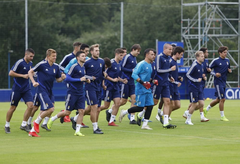 Primer entrenamiento del Real Oviedo para la tempo