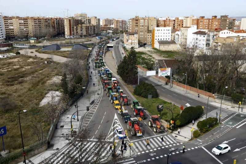 Tractorada en Zaragoza