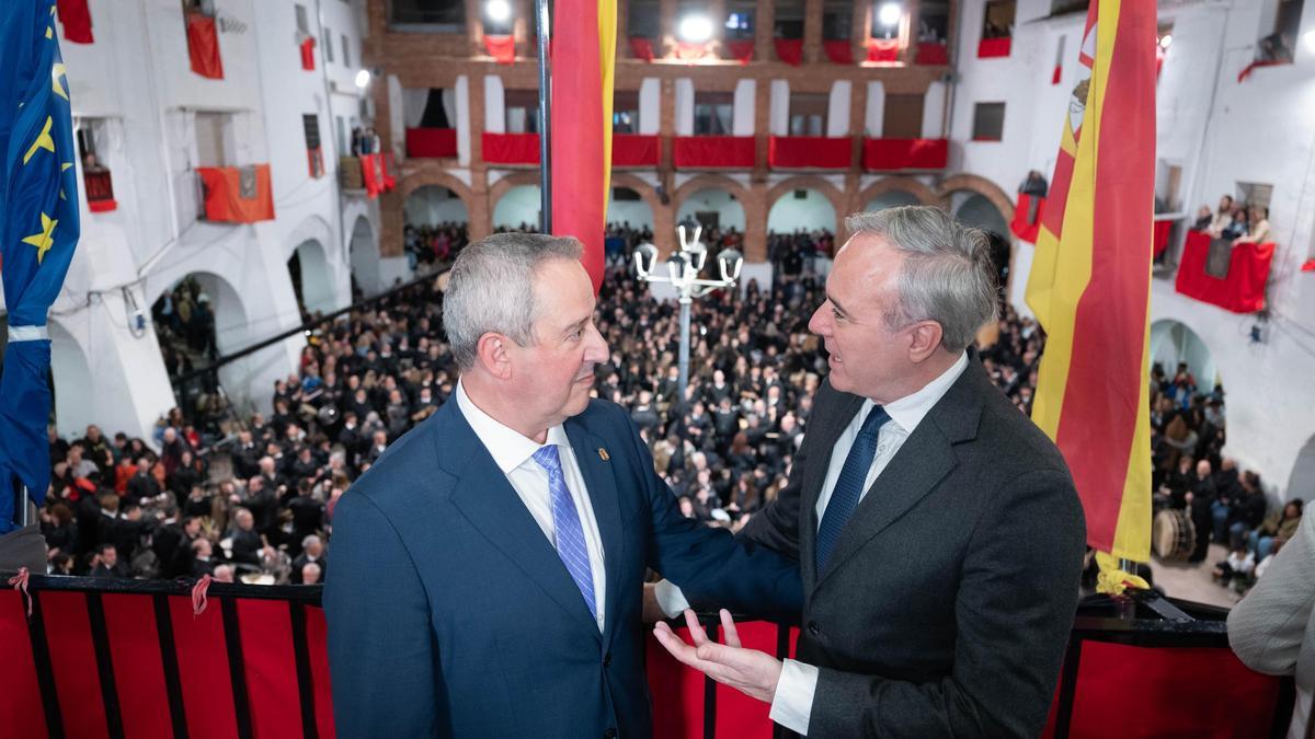 Jorge Azcón ha presenciado el espectacular acto en Híjar