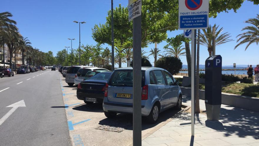 La zona blava acaba el període de pagament.