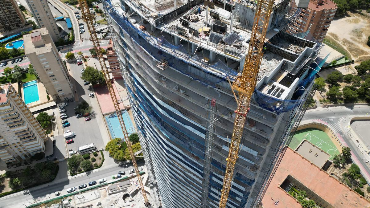 Estado actual de las obras de Benidorm Beach.