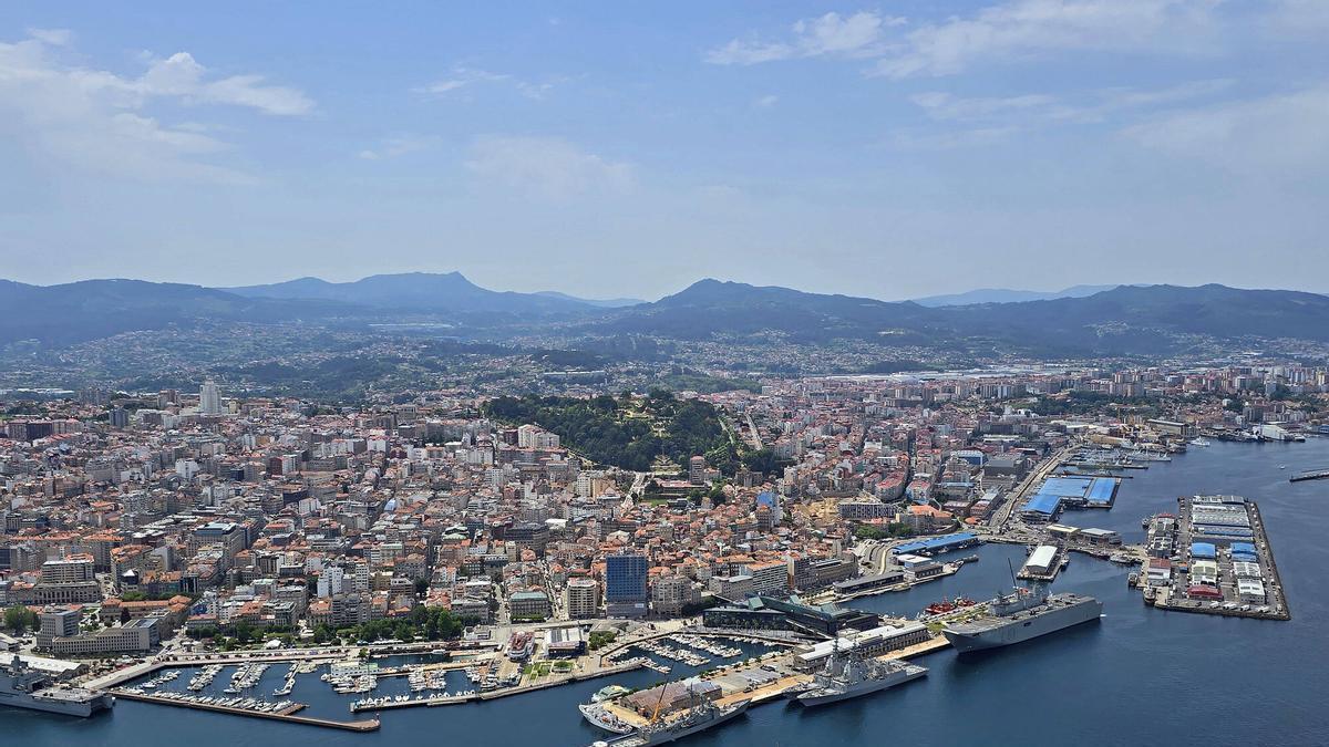 Vista general del Puerto de Vigo.