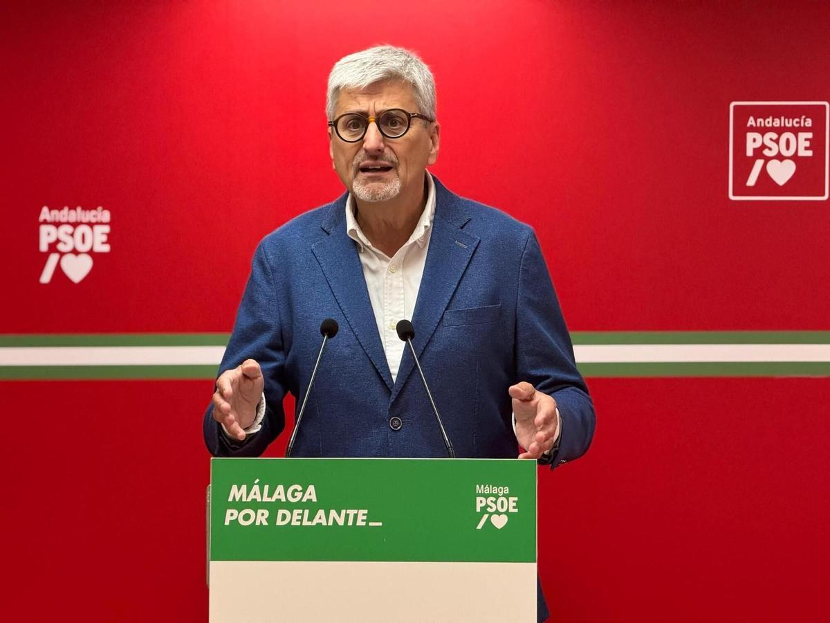 El secretario general del PSOE de Málaga, Josele Aguilar