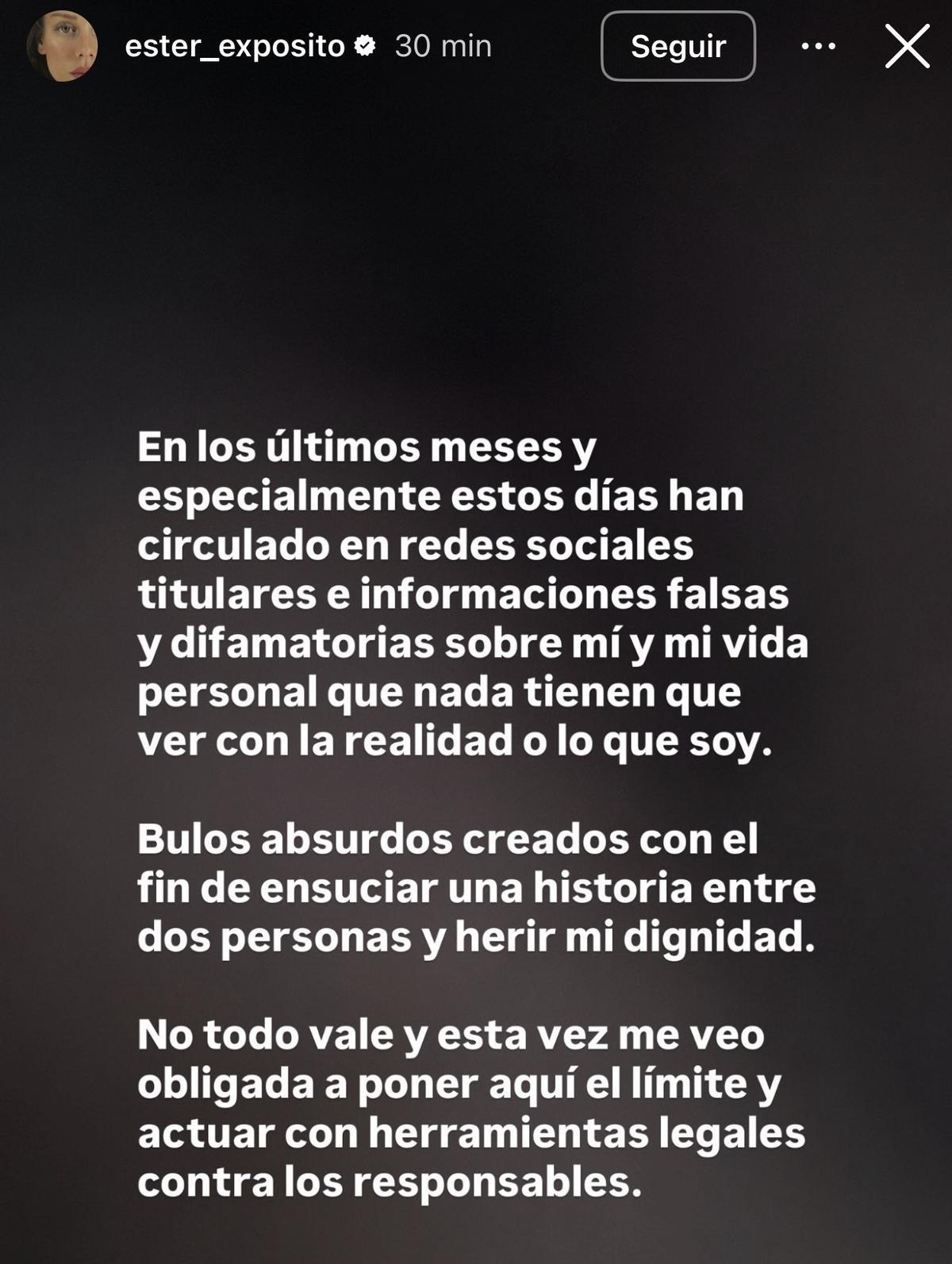 El tajante comunicado de Ester Expósito respecto a su relación con Mbappé