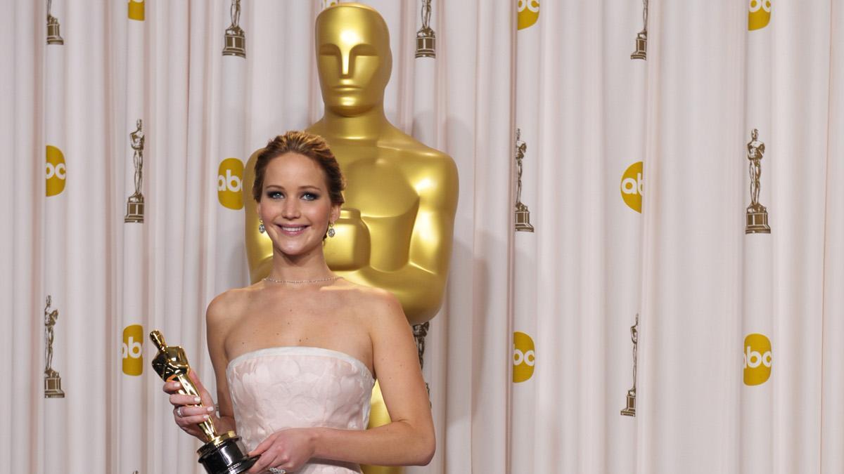 Jennifer Lawrance, de Dior, en los Oscar 2013