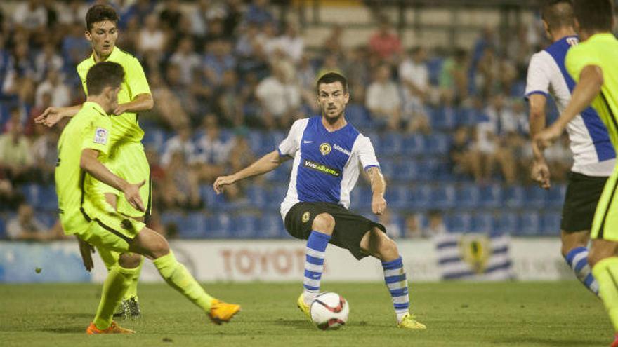 Miñano en el partido frente al Levante