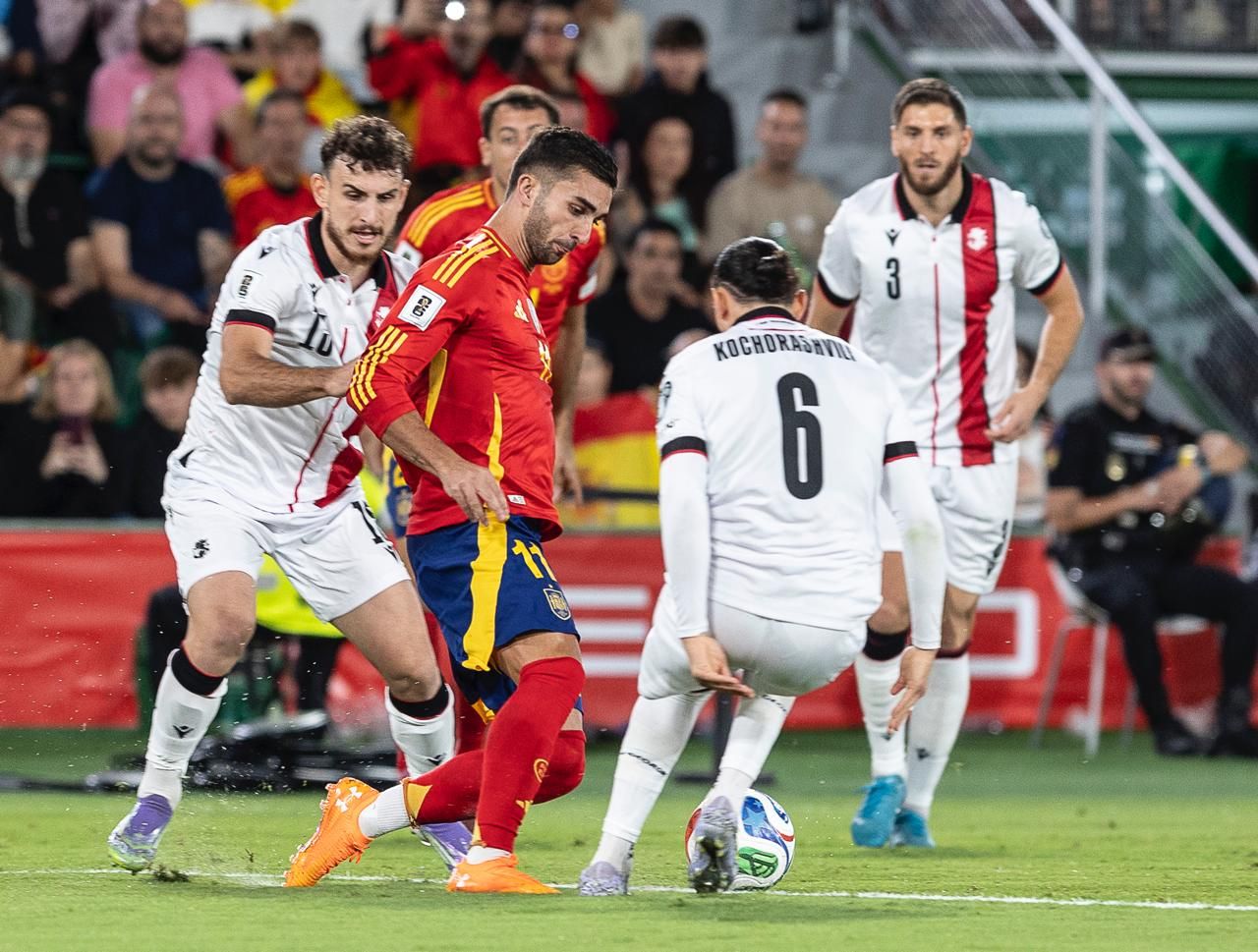 España - Georgia, en imágenes