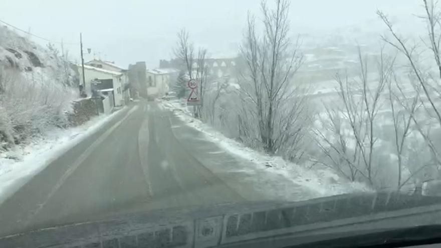 Nieve en Morella