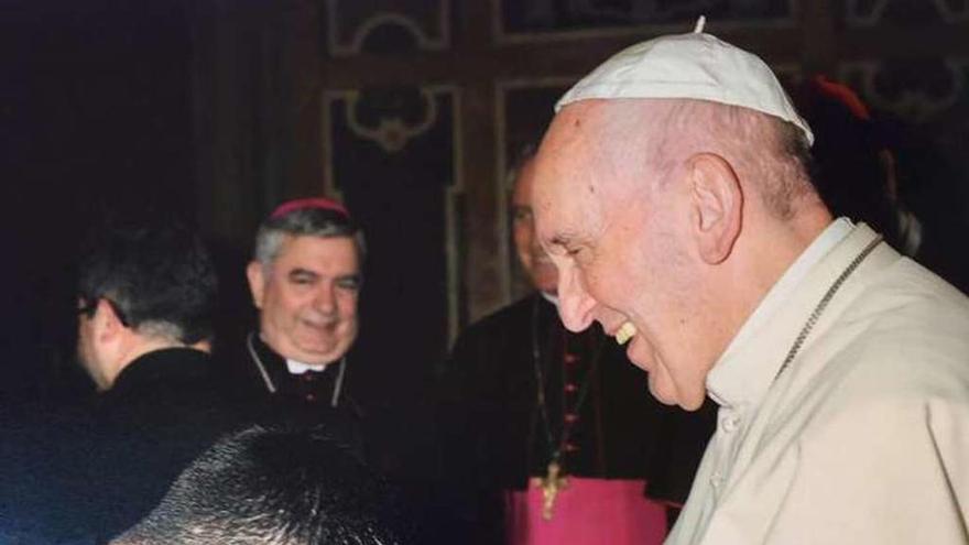 Marcos Torres, en una recepción del Papa en el Vaticano