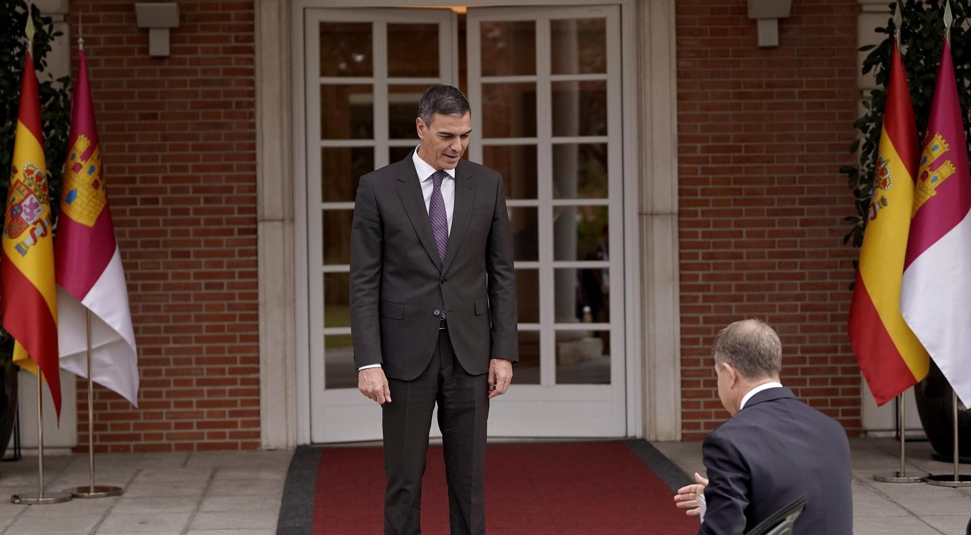Sánchez recibe a López Miras, Mazón y Page