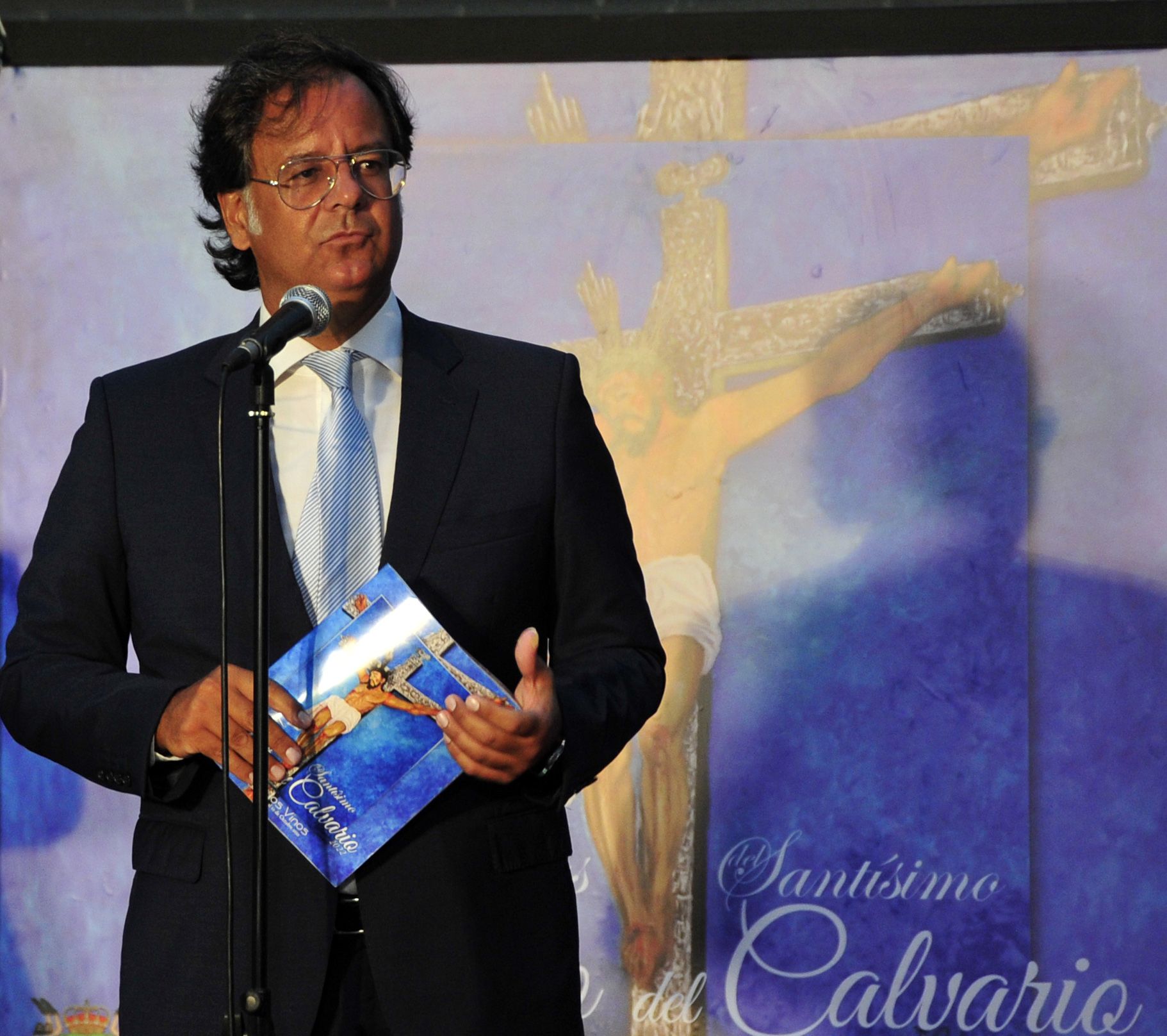 Francis González en la presentación de las Fiestas del Cristo de Icod de 2022