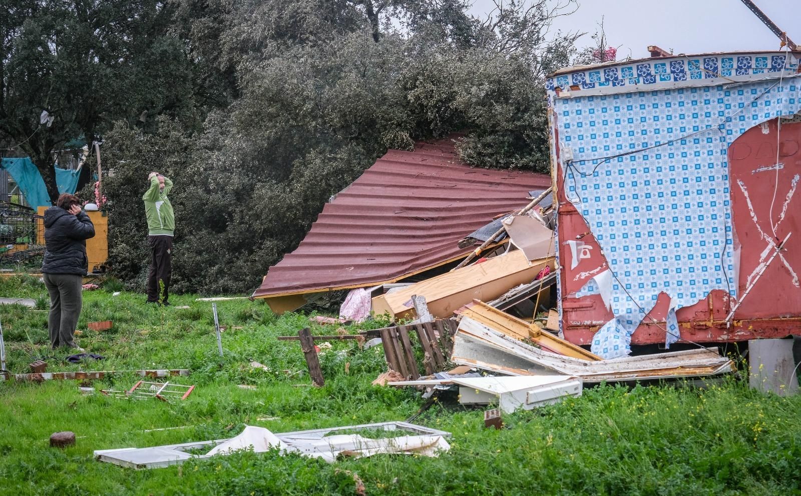 La huella de la borrasca Irene en Badajoz