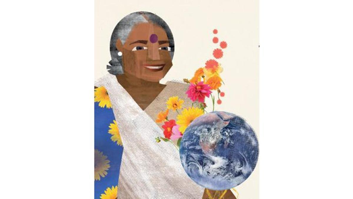 Vandana Shiva a la il·lustració del calendari.