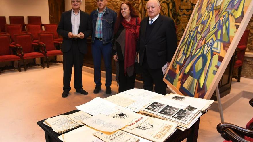 El archivo de Tomás Barros, en la Real Academia Galega.