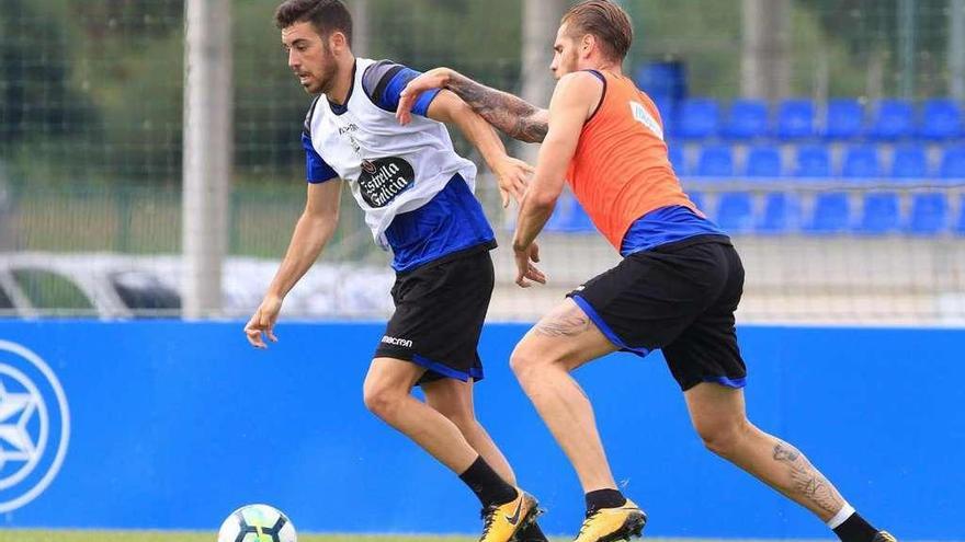 Albentosa se retira del entrenamiento, al que faltó Andone