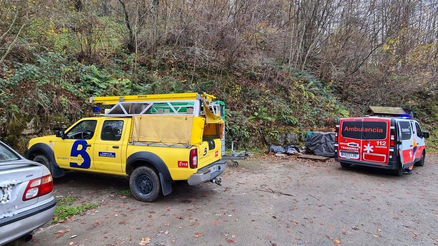 Bomberos en Caso.