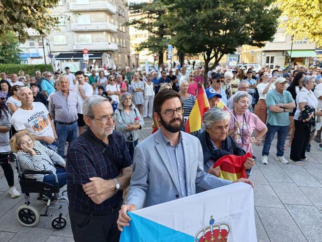 Concentración en apoyo a Ceuta, en Cangas