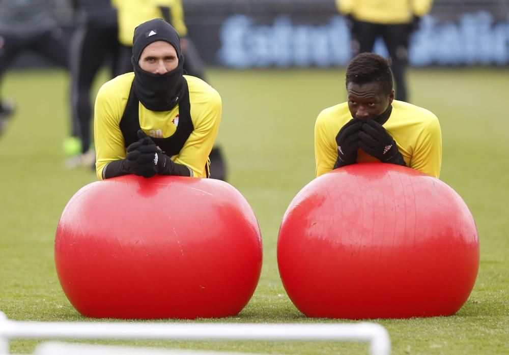 Entrenamiento del Celta en A Madroa