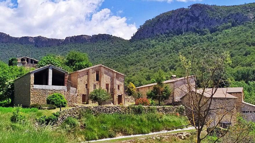 El nucli de la Valldan, poble on viu una desena de persones