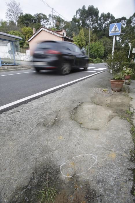 Lugar donde se produjo el accidente mortal anoche.