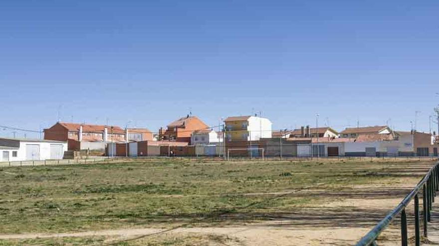 Aspecto que presenta en la actuación del campo de fútbol de la Rosaleda.