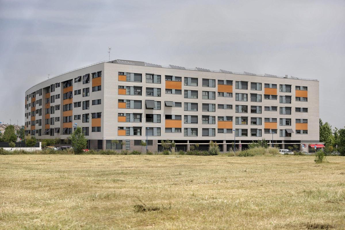 Fachada de viviendas.