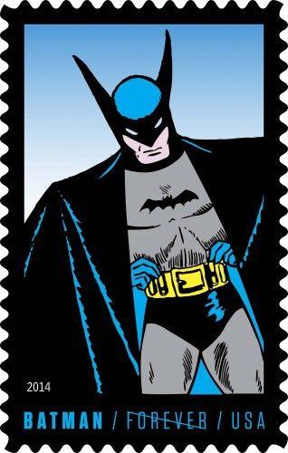 El servicio postal de EE UU ha lanzado el primer sello dedicado a Batman con motivo del 75 aniversario del primer número del personaje de cómic