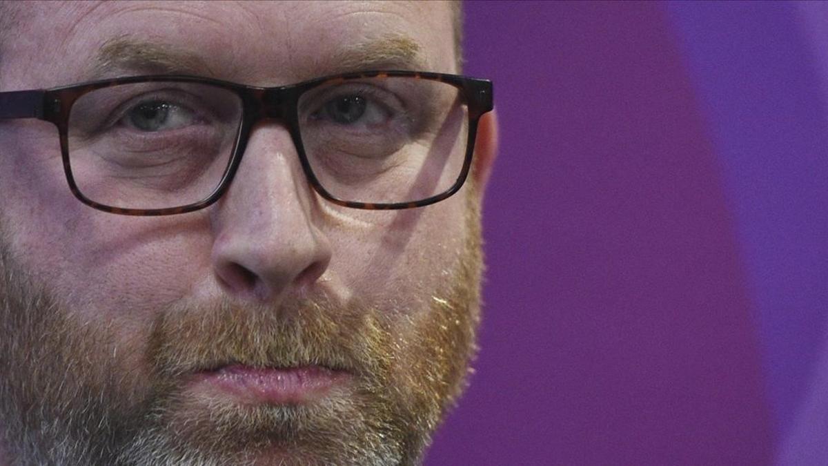 El exlíder del UKIP, Paul Nuttall, en un acto de la campaña electoral.