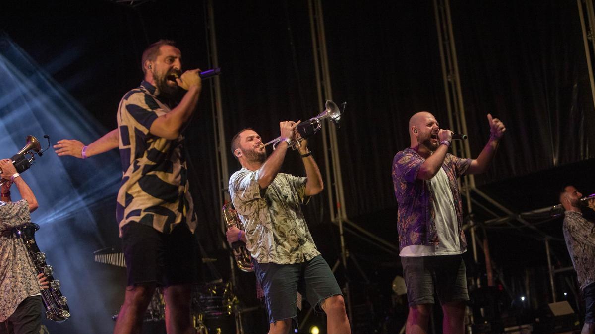 La Fúmiga en el concierto en la Fira d'Agost de Xàtiva de 2021.