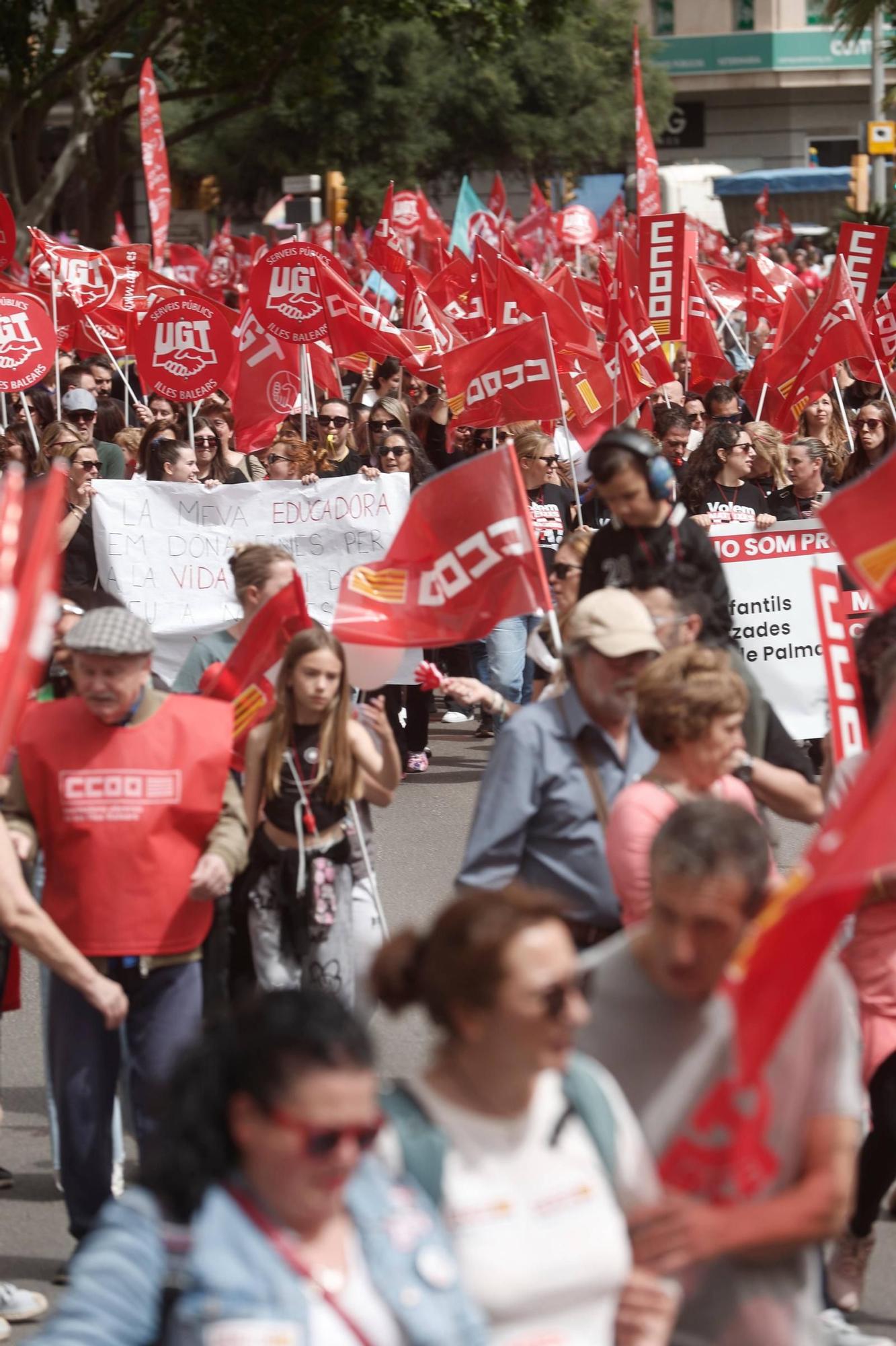Manifestación del Día del Trabajador en Palma