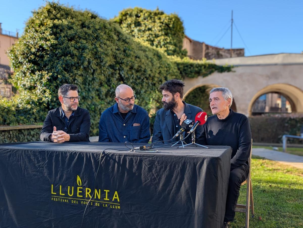 La presentació del festival Lluèrnia, aquest dimarts.
