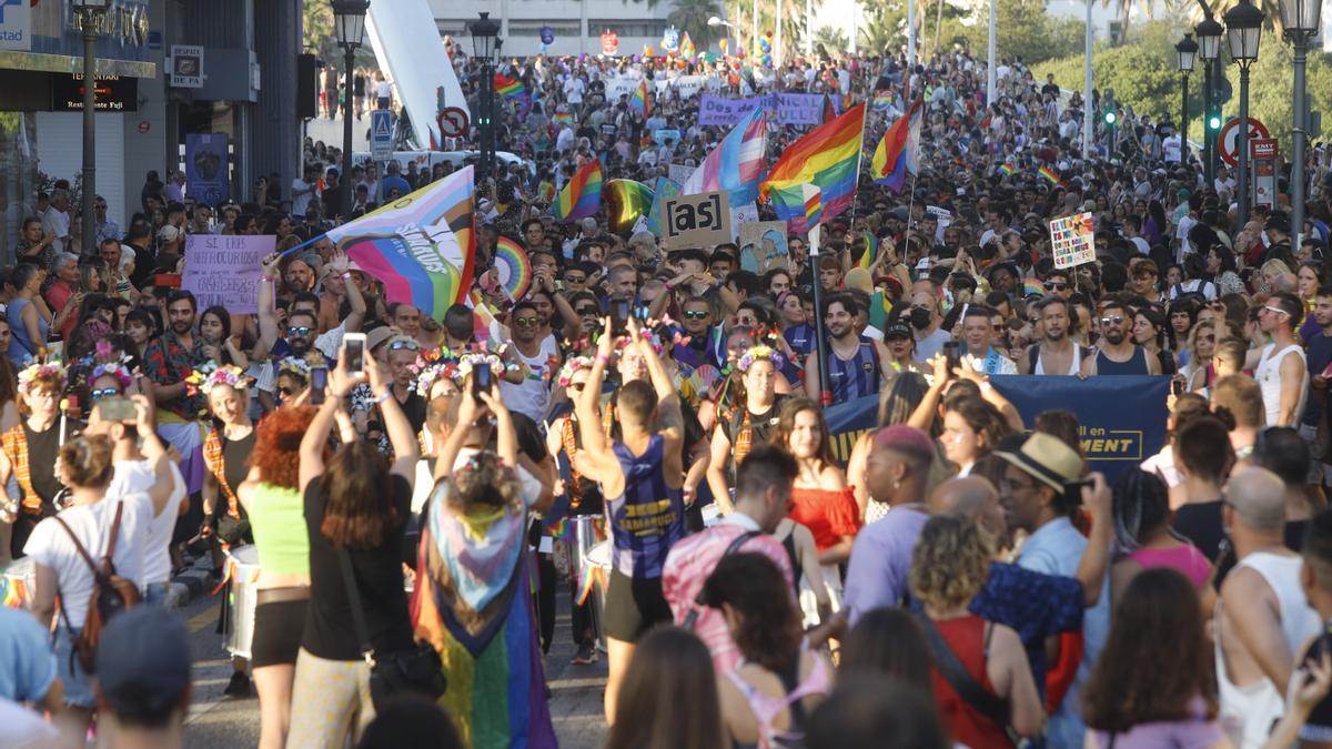 Día del Orgullo lgtbi en 2022 en València