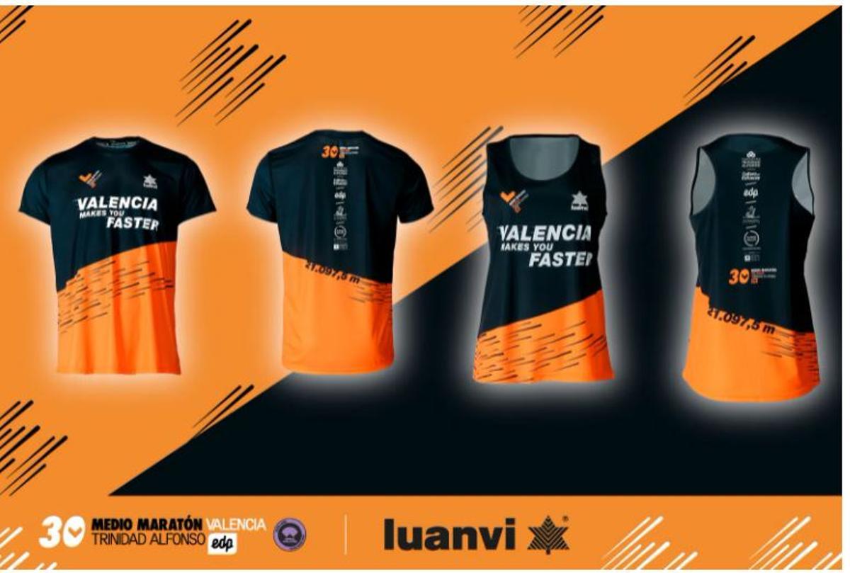 Diseño de las camisetas del Medio Maratón