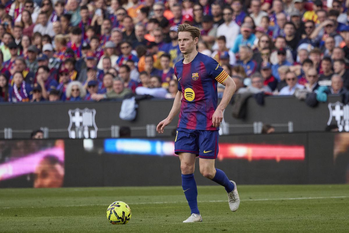 Frenkie de Jong, capitán en el Levante en el último partido en el Camp Nou