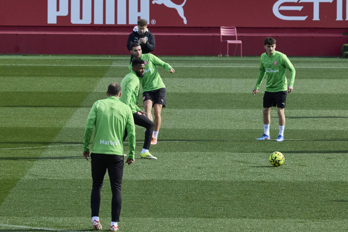 L'entrenament del Girona d'aquest diumenge, en imatges