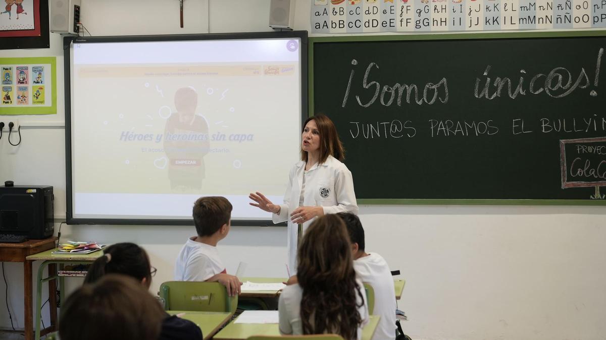 Aula de una de las escuelas inscritas en el programa &quot;Som@s únicos&quot;