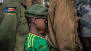 Uno de los niños soldado liberado en Sudán del Sur.