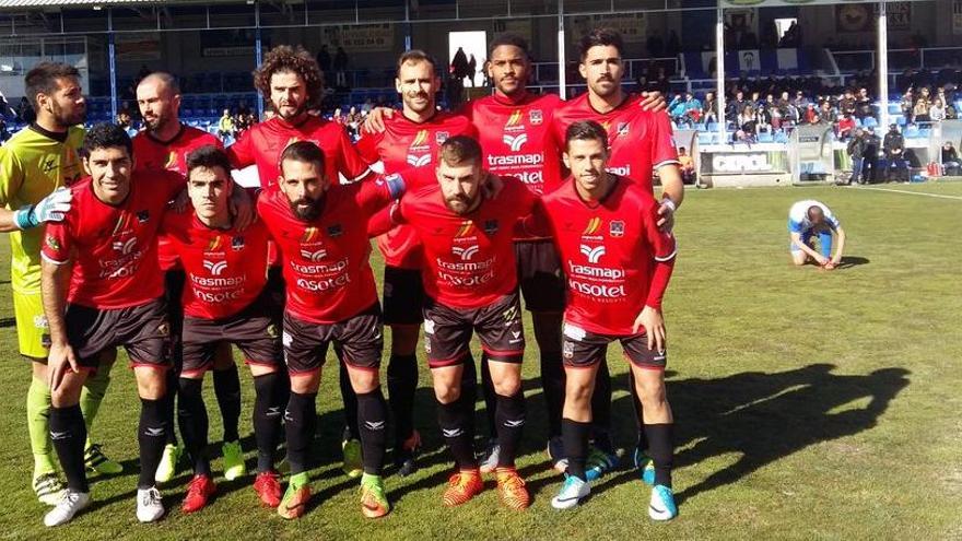 Alineación titular del Formentera esta mañana en Alcoy