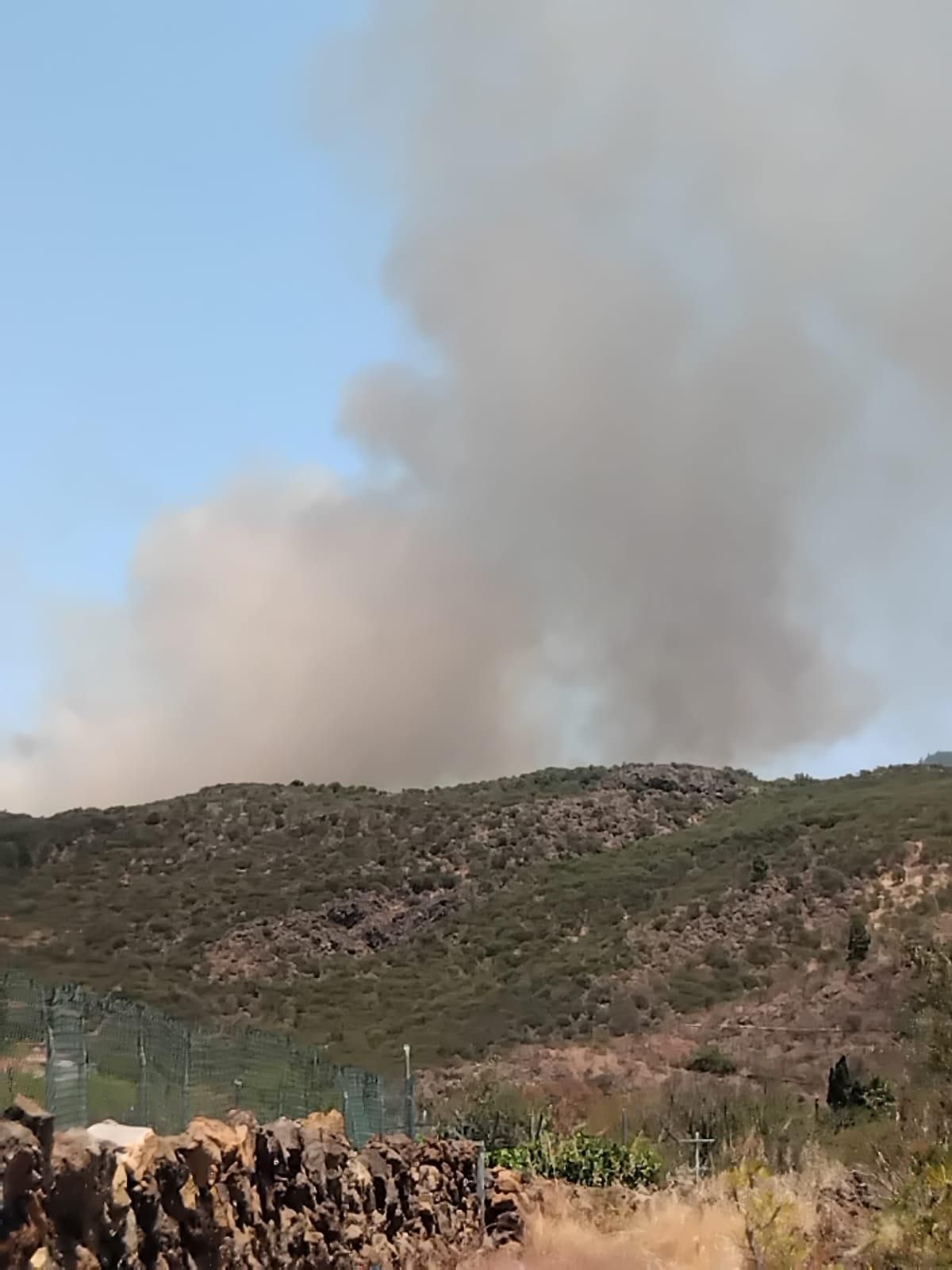 Incendio declarado en El Tanque