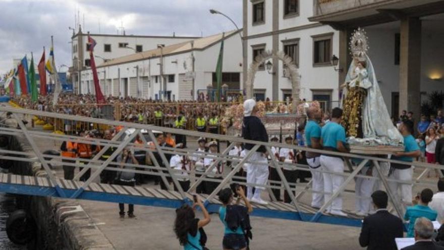 Procesión marítima de la Virgen del Carmen en La Isleta