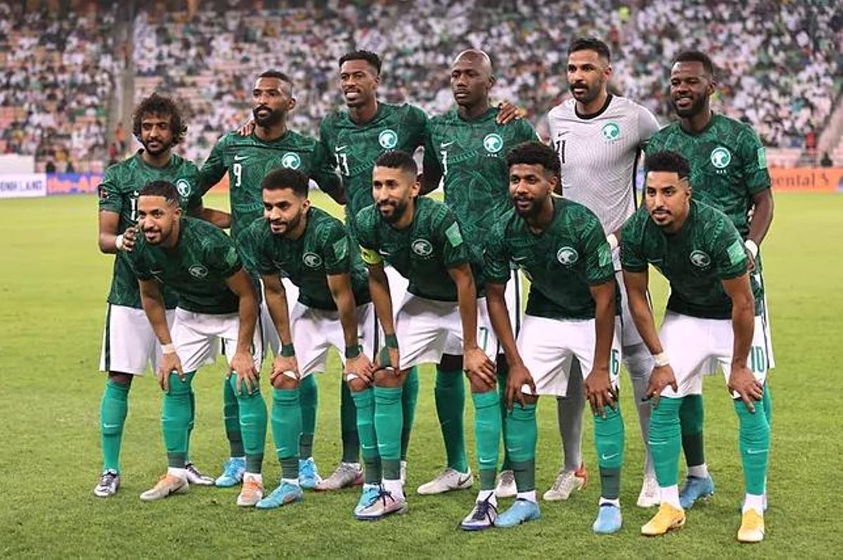 Equipación de la selección de Arabia Saudita.