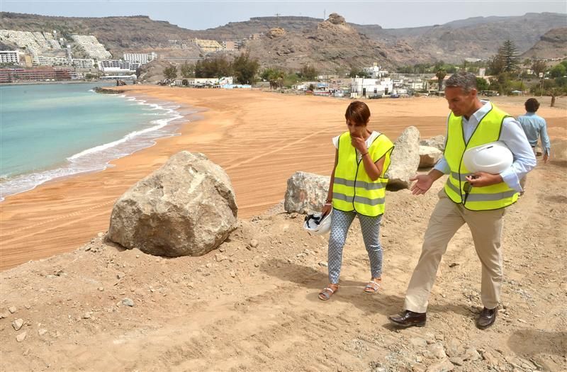 Visita de la Feht a la nueva Playa de Anfi Tauro