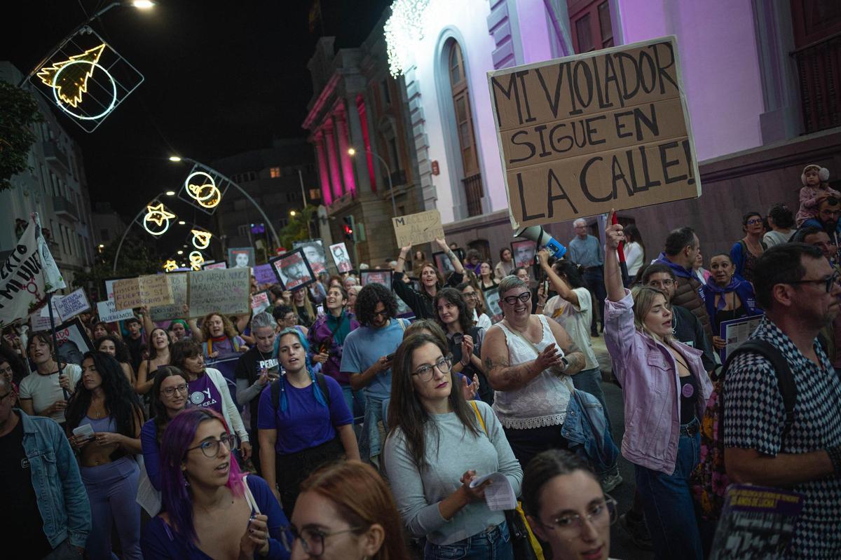 Mnifestación del 25N del año pasado contra la violencia de género