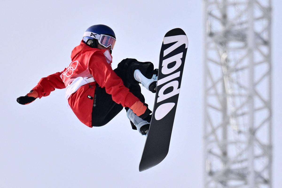 Queralt Castellet durante la final de ’halfpipe’ de los últimos juegos.