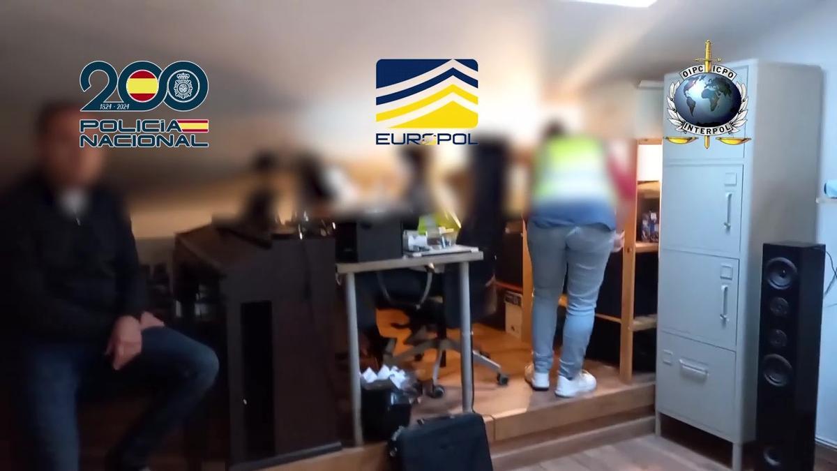 Imagen de la operación contra la pornografía infantil