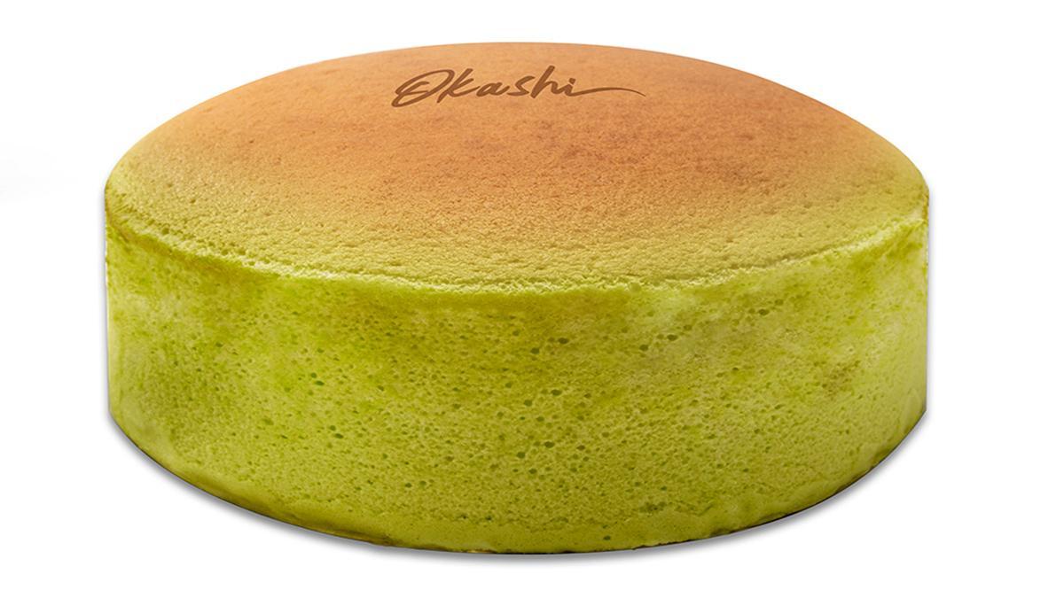  De Okashi Gourmet sale el mejor ‘cotton cheesecake’. Este es de ‘matcha’.