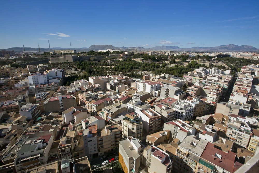 La rehabilitación del entorno de los castillos empieza con la reforestación del Tossal.